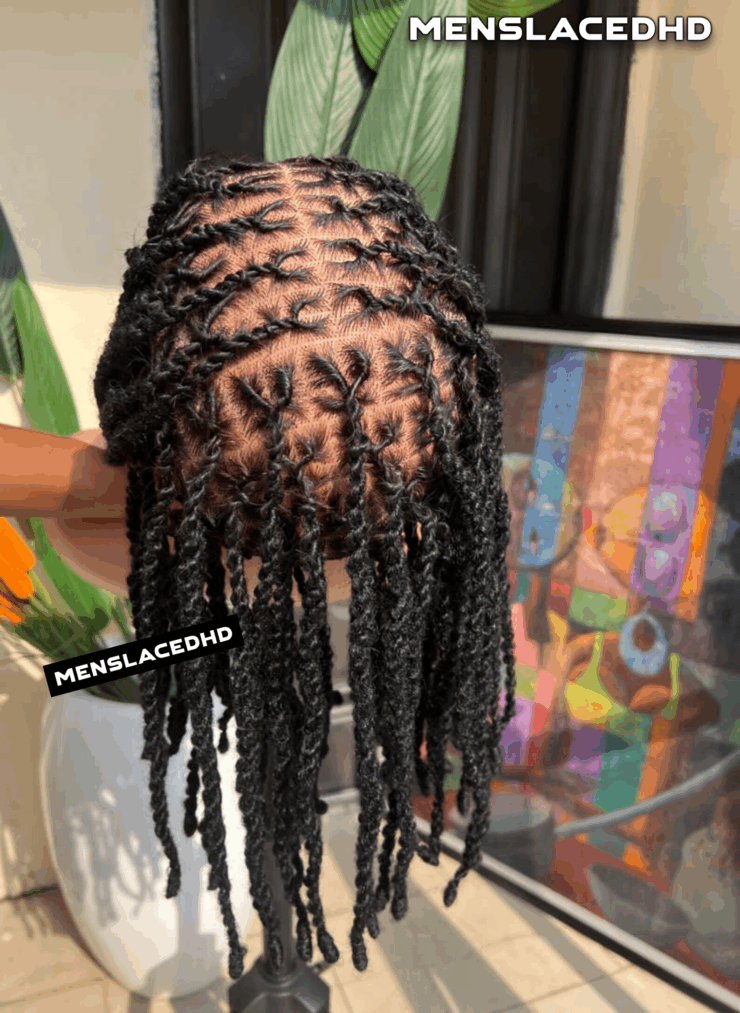 Rose Invisible locs full lace Dreadlocks wig