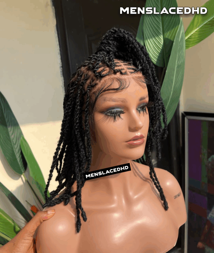 Rose Invisible locs full lace Dreadlocks wig - Image 5