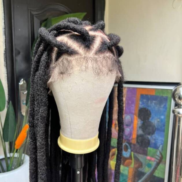 Rasta locs Super Long Human Hair Wig