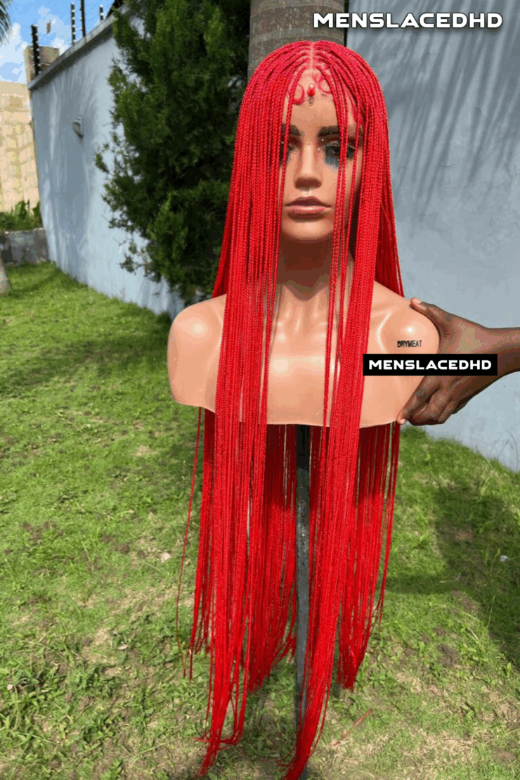 45" Micro Knotless Braids Stitch Wig - Image 6
