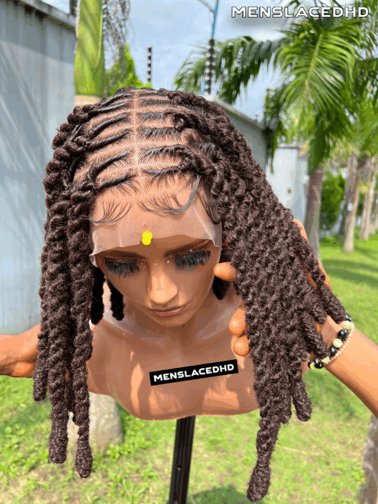 Medium Invisible Dread Locs Front Laced Unit - Image 4