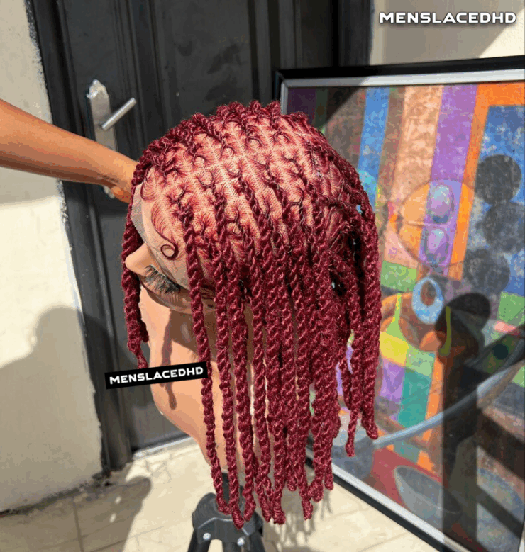 Small Invisible locs full lace dreads Locs wig - Image 5